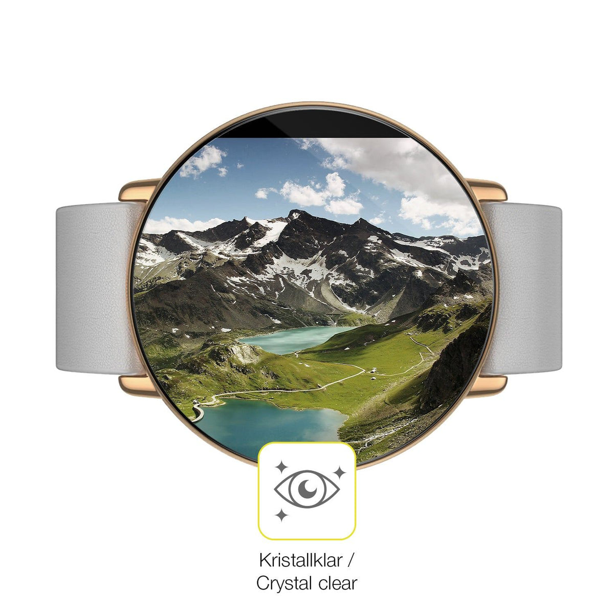 2x 3D Full Cover Schutzfolie für Zepp E Smartwatch