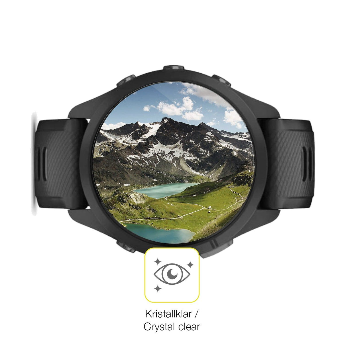 2x 3D Full Cover Schutzfolie für Garmin Forerunner 265s 42mm