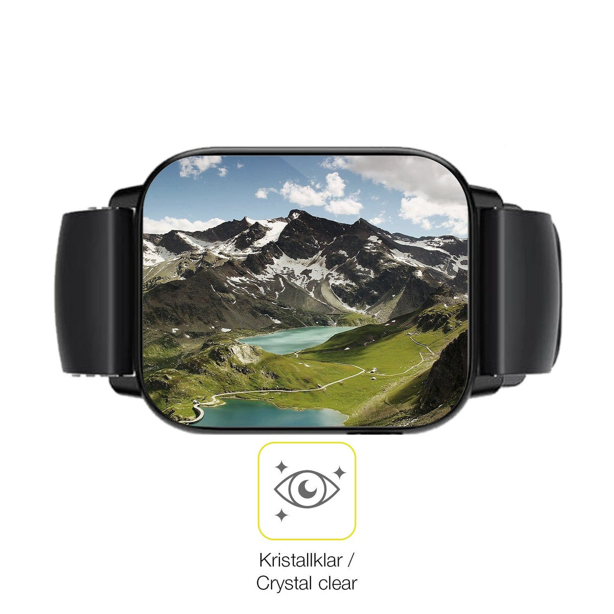 2x 3D Full Cover Schutzfolie für LLKBOHA P72 1.85 Zoll