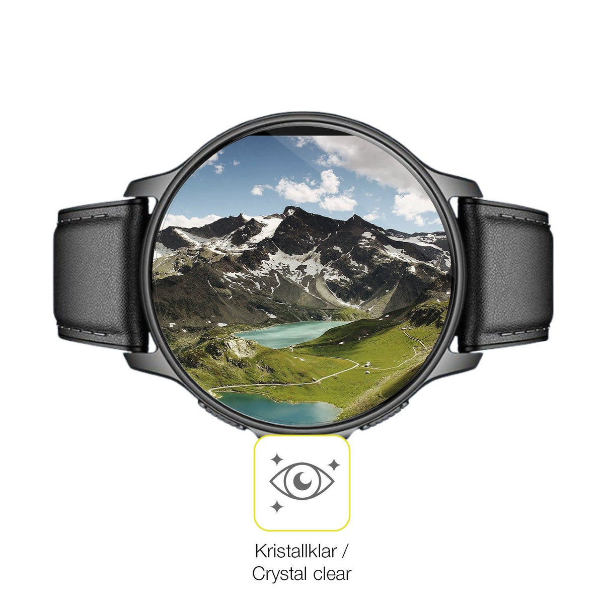 2x 3D Full Cover Schutzfolie für Smartwatch 28.5mm durchmesser