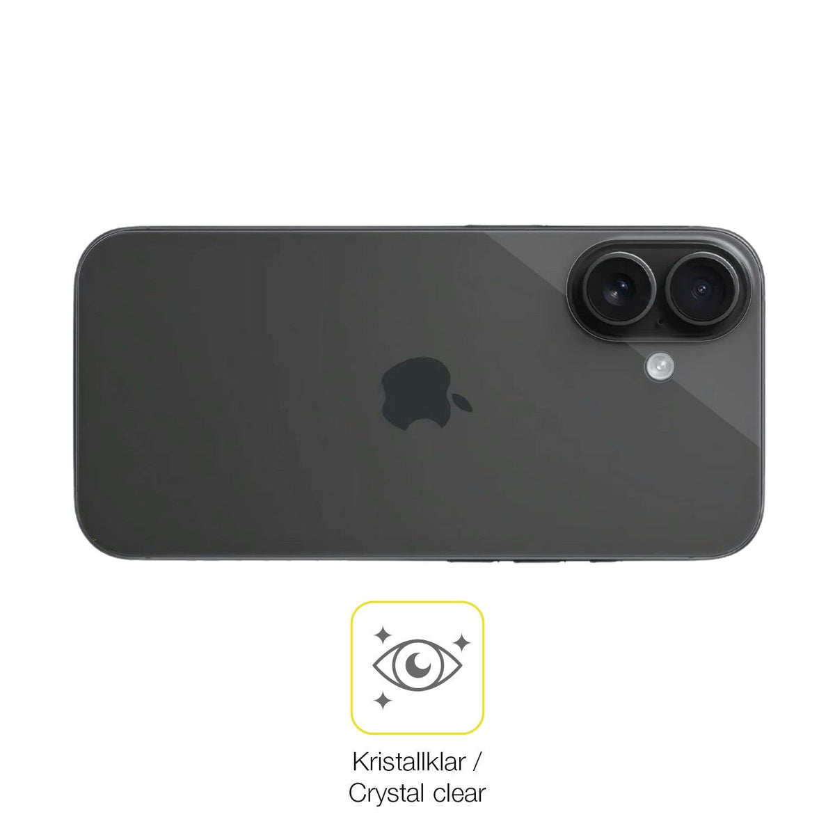 2x 3D Full Cover Schutzfolie für Apple iPhone 16 Rückseite
