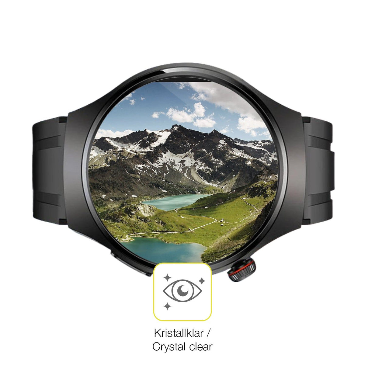 2x 3D Full Cover Schutzfolie für Rollme Hero M7 Smartwatch