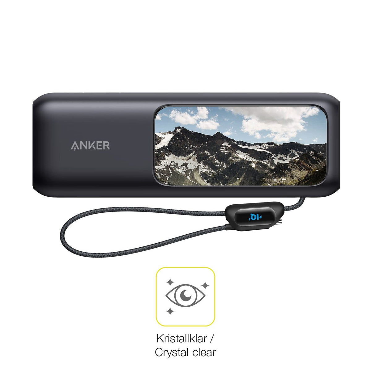 2x 3D Full Cover Schutzfolie für Anker A1695 Laptop Powerbank