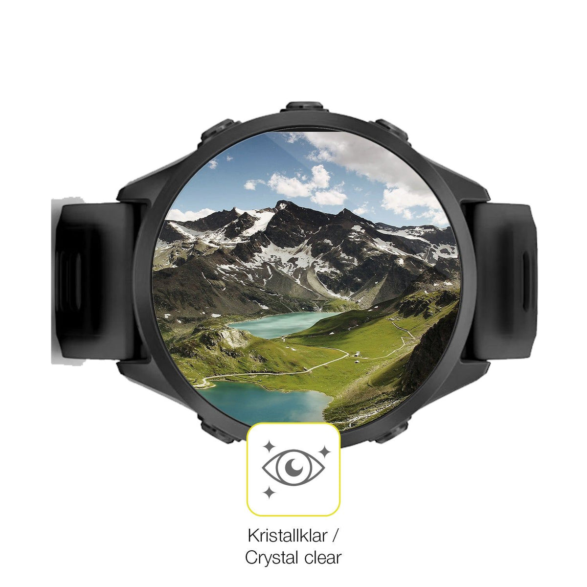 2x 3D Full Cover Schutzfolie für Garmin Forerunner 570 42mm