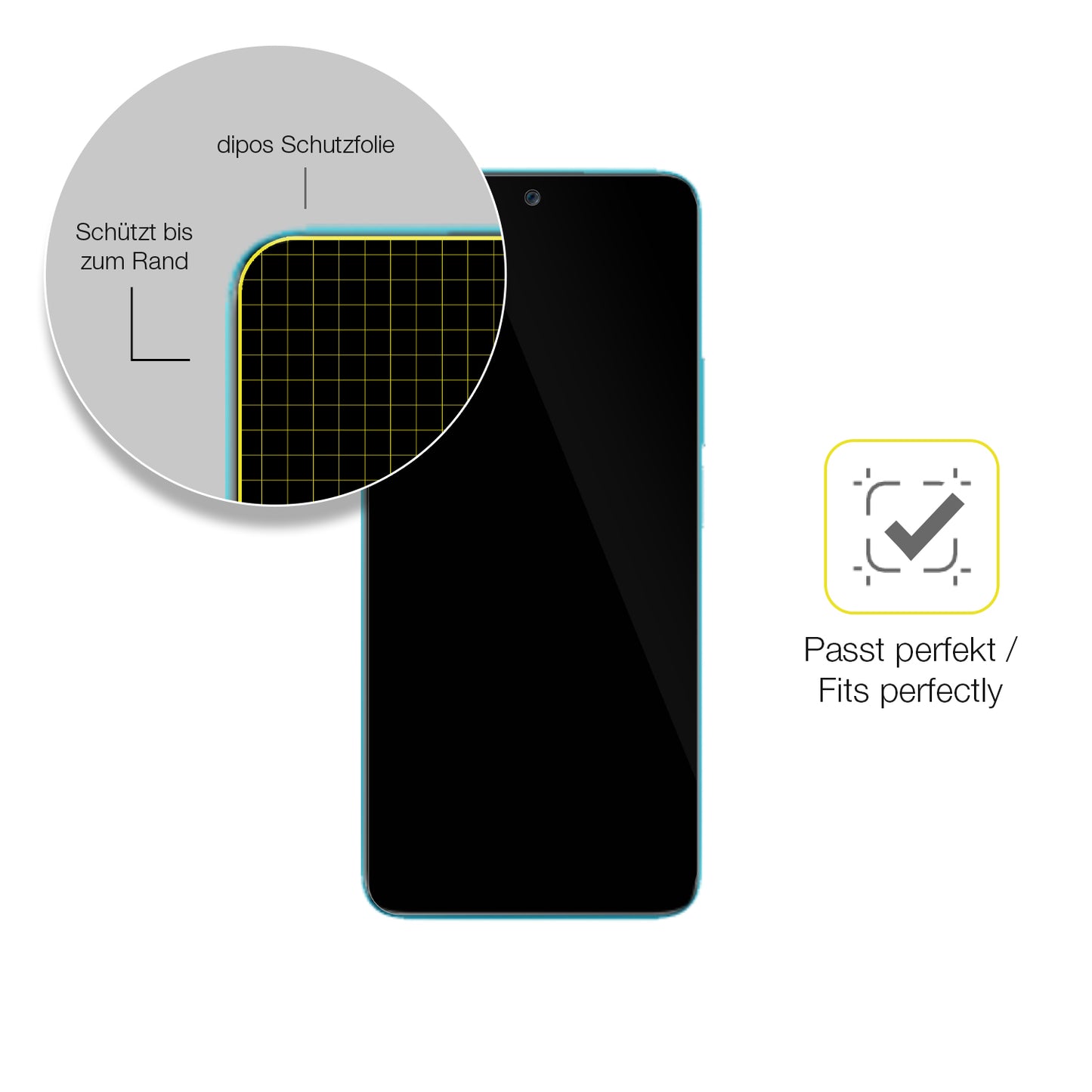 2x 3D Full Cover Schutzfolie für Honor 90 Lite