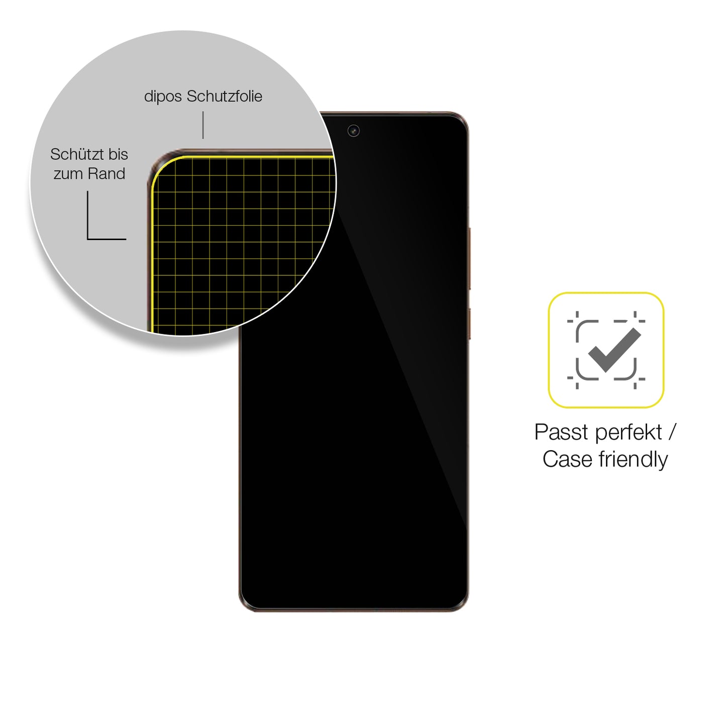 2x 3D Full Cover Schutzfolie für Realme GT5 Pro