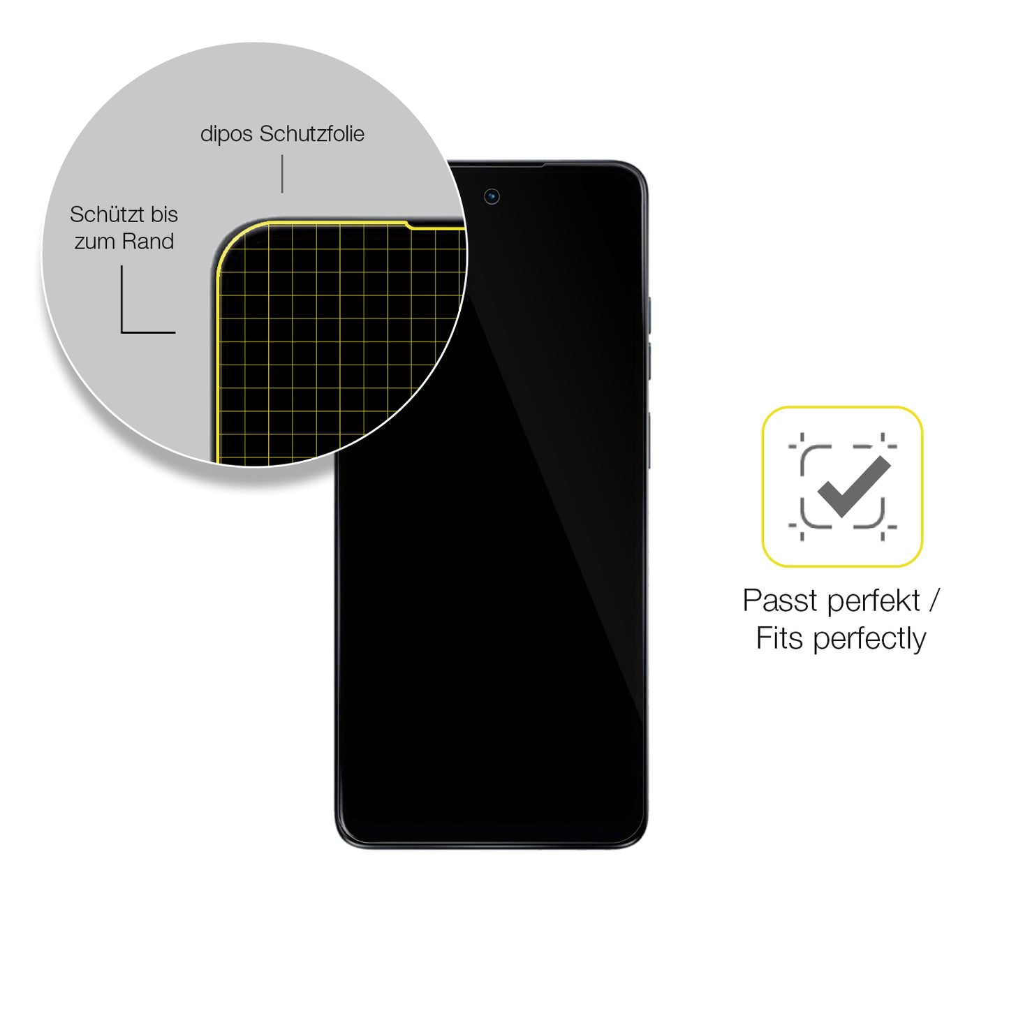 2x 3D Full Cover Schutzfolie für Motorola Moto G24 Power