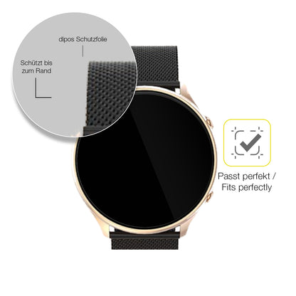 2x 3D Full Cover Schutzfolie für SLOKSFil S51 Smartwatch