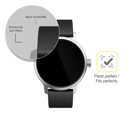 2x 3D Full Cover Schutzfolie für Withings Scanwatch 38mm Gen. 1