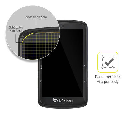 2x 3D Full Cover Schutzfolie für Bryton Rider S810
