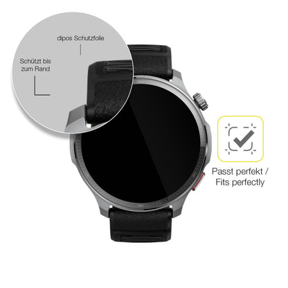 2x 3D Full Cover Schutzfolie für Huami Amazfit Balance 2 XT
