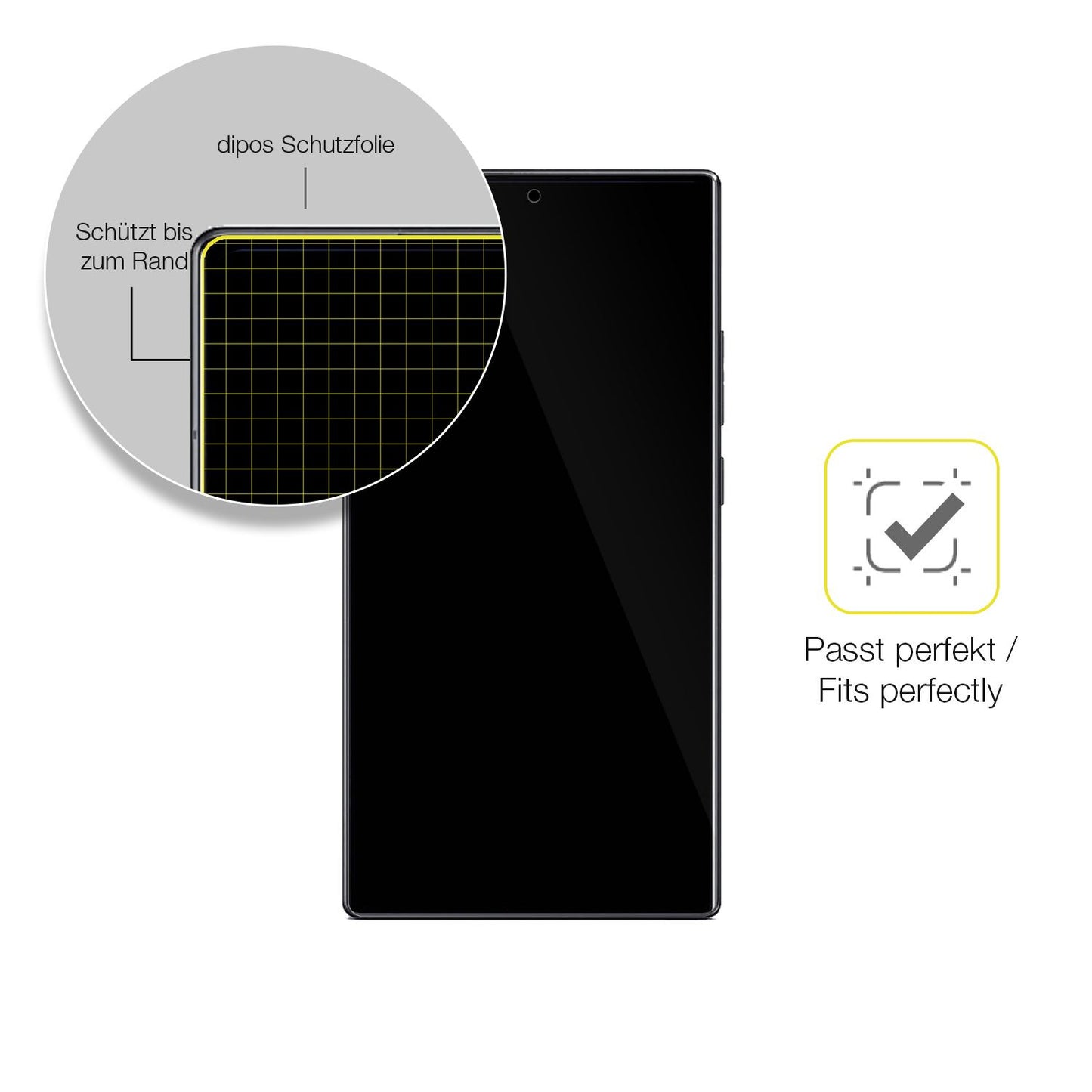 2x 3D Full Cover Schutzfolie für Nubia Z80 Ultra