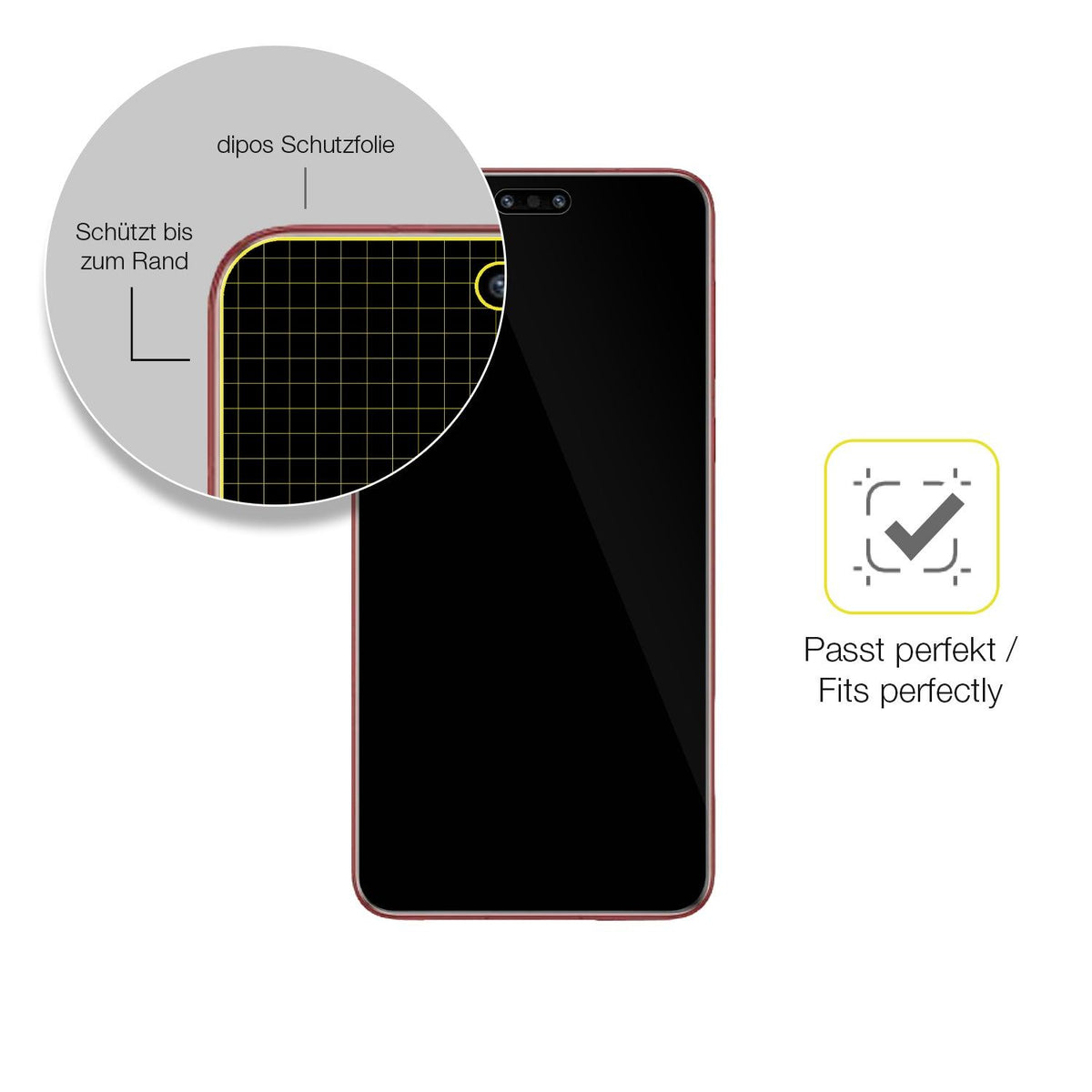 2x 3D Full Cover Schutzfolie für Huawei Mate 60 RS Ultimate
