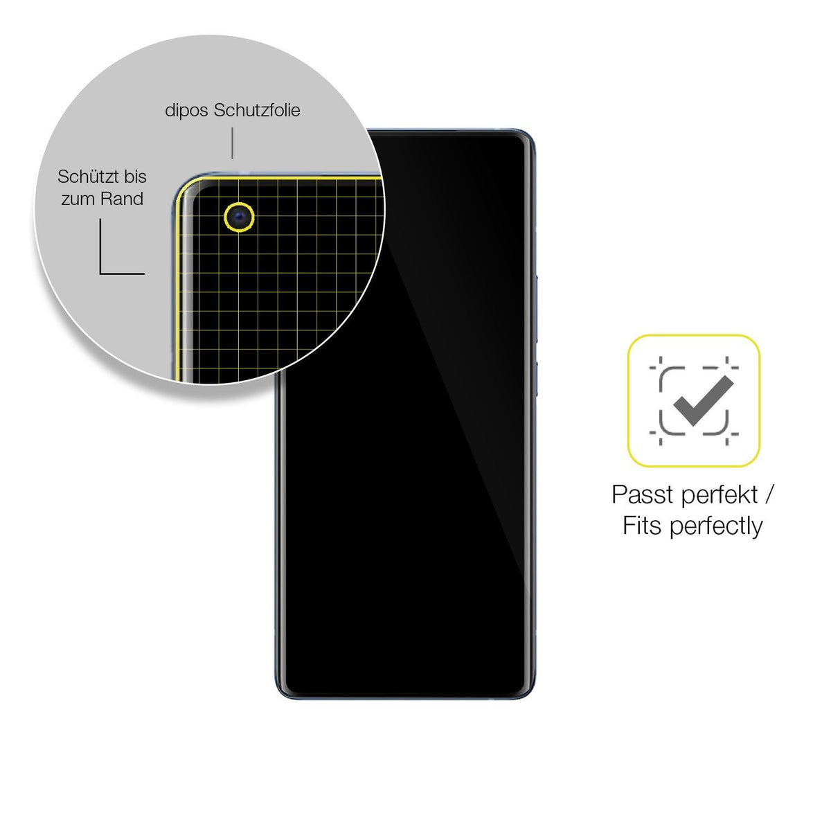 2x 3D Full Cover Schutzfolie für VIVO X50 Pro Plus