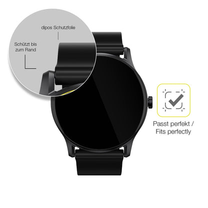 2x 3D Full Cover Schutzfolie für Haylou GS Smartwatch