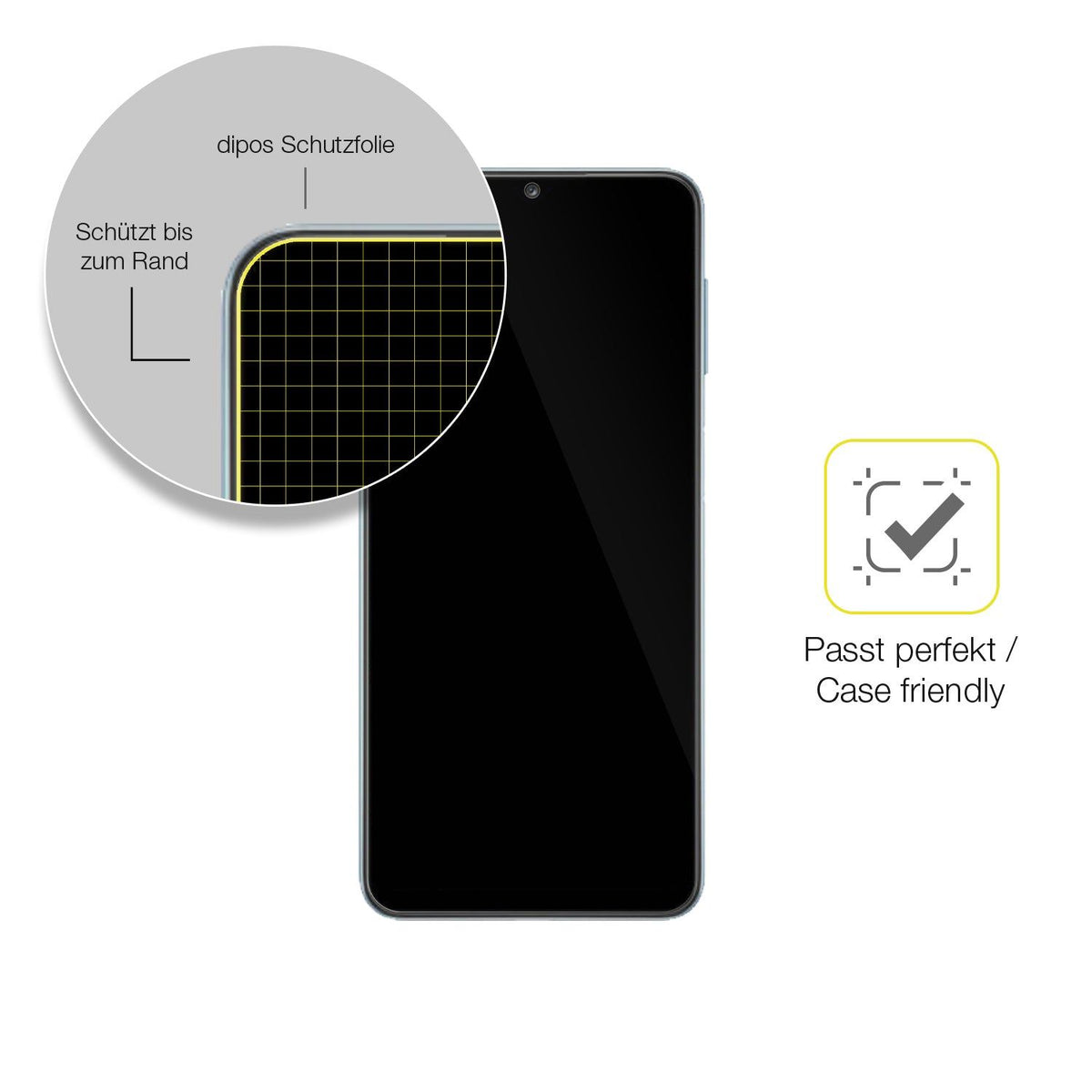 1x 3D Full Cover Schutzfolie für Samsung Galaxy M32 5G