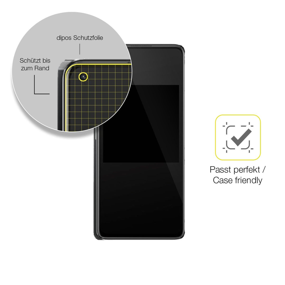2x 3D Full Cover Schutzfolie für Oppo K10 Pro