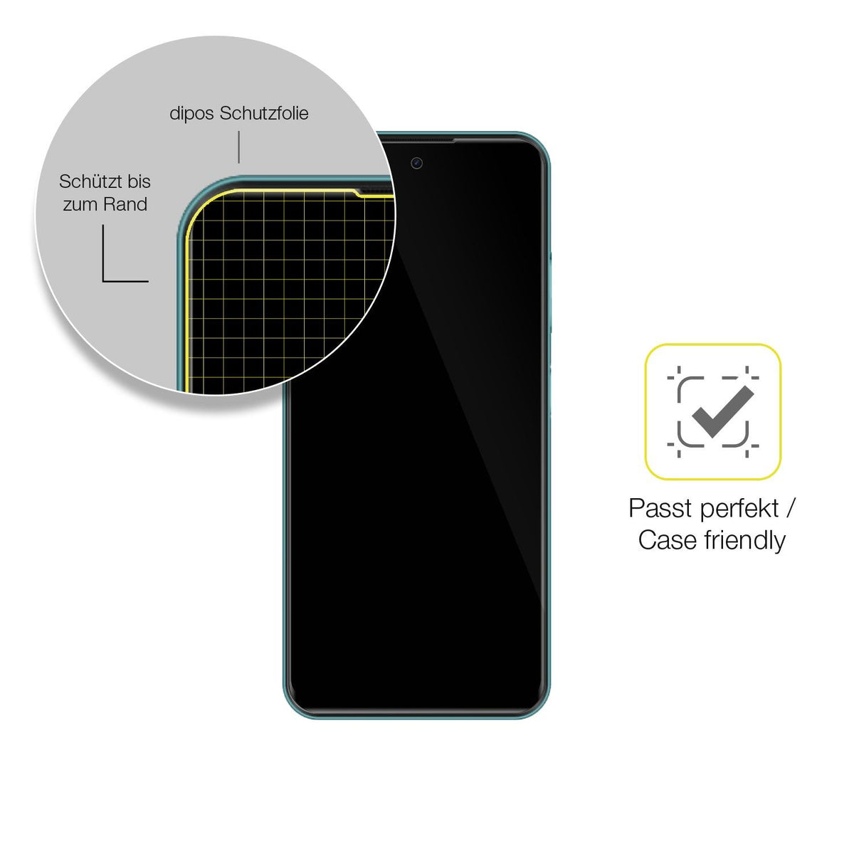 3x 3D Full Cover Schutzfolie für Infinix Hot 11 (2022)