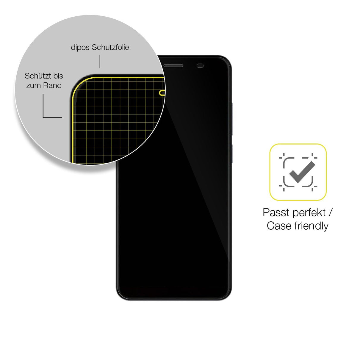 2x 3D Full Cover Schutzfolie für Lava Iris 88S
