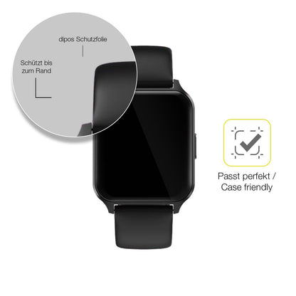 3x 3D Full Cover Schutzfolie für Touchelex 1,52 Zoll Smartwatch