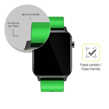 3x 3D Full Cover Schutzfolie für Judneer 1,4 Zoll Smartwatch