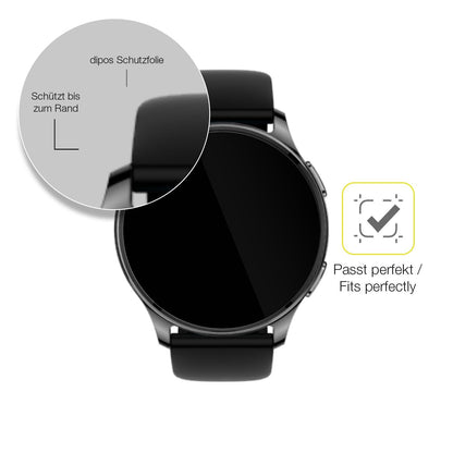 2x 3D Full Cover Schutzfolie für Amazfit Pop 3r