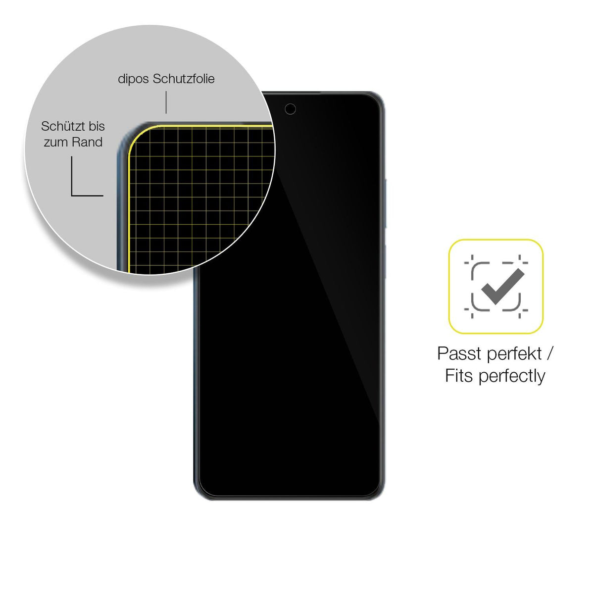 2x 3D Full Cover Schutzfolie für Realme C65 5G