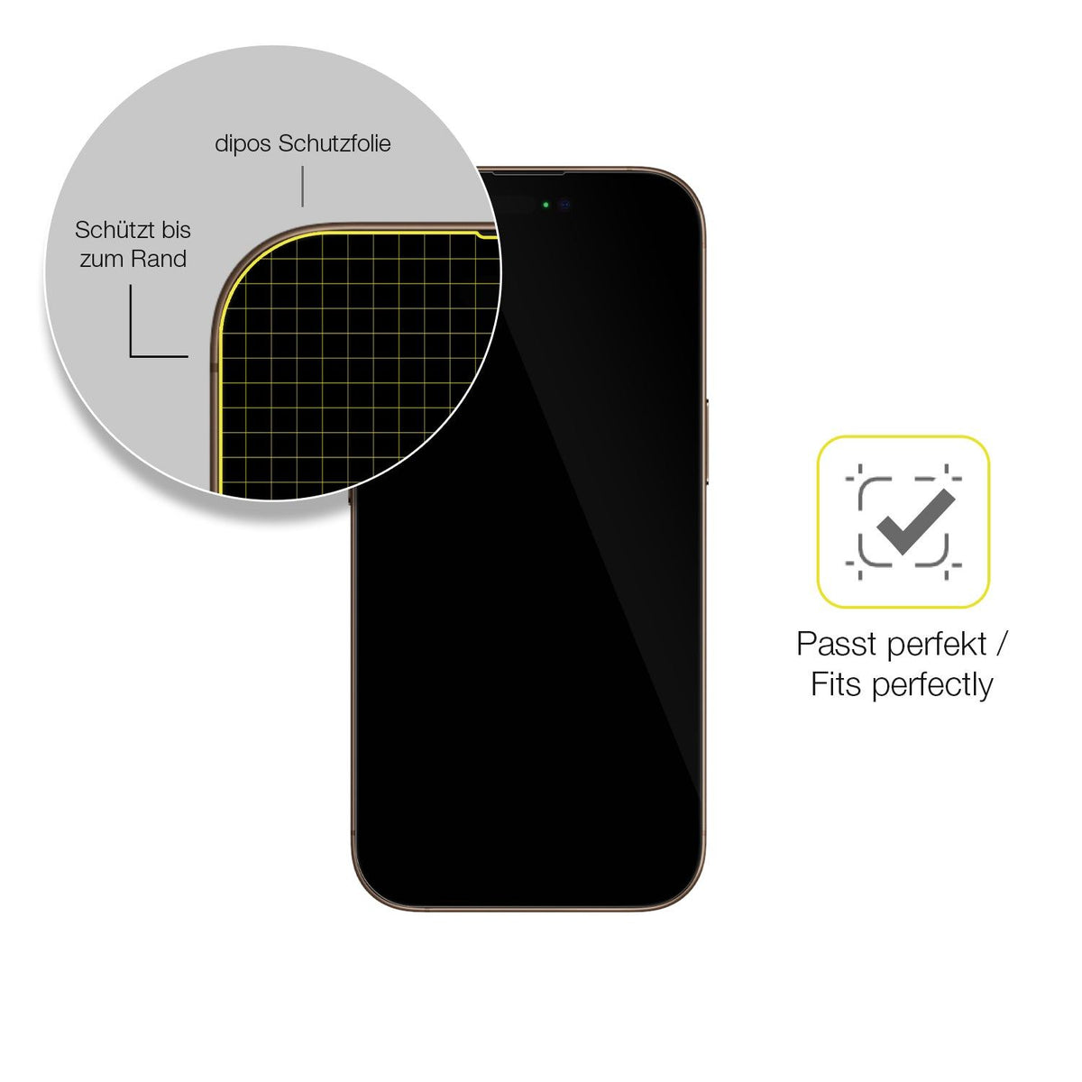 2x 3D Full Cover Schutzfolie für Apple iPhone 16 Pro