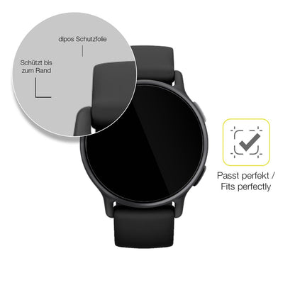 2x 3D Full Cover Schutzfolie für Garmin Vivoactive 5
