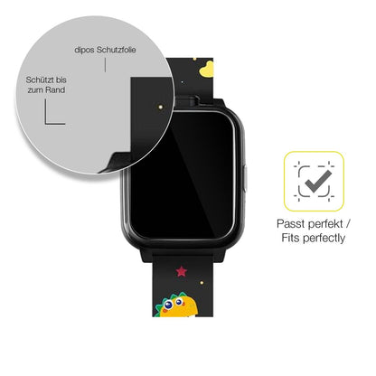 2x 3D Full Cover Schutzfolie für Okyuk Kinder Smartwatch T13001