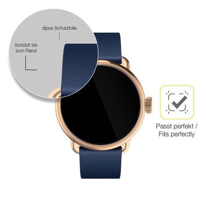 2x 3D Full Cover Schutzfolie für Withings Scanwatch 2 42mm
