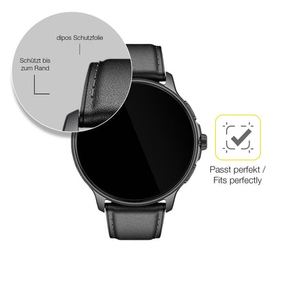 2x 3D Full Cover Schutzfolie für Smartwatch 28.5mm durchmesser