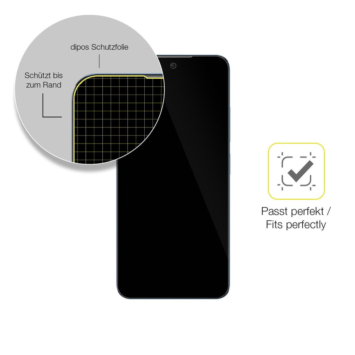 2x 3D Full Cover Schutzfolie für Oukitel C58