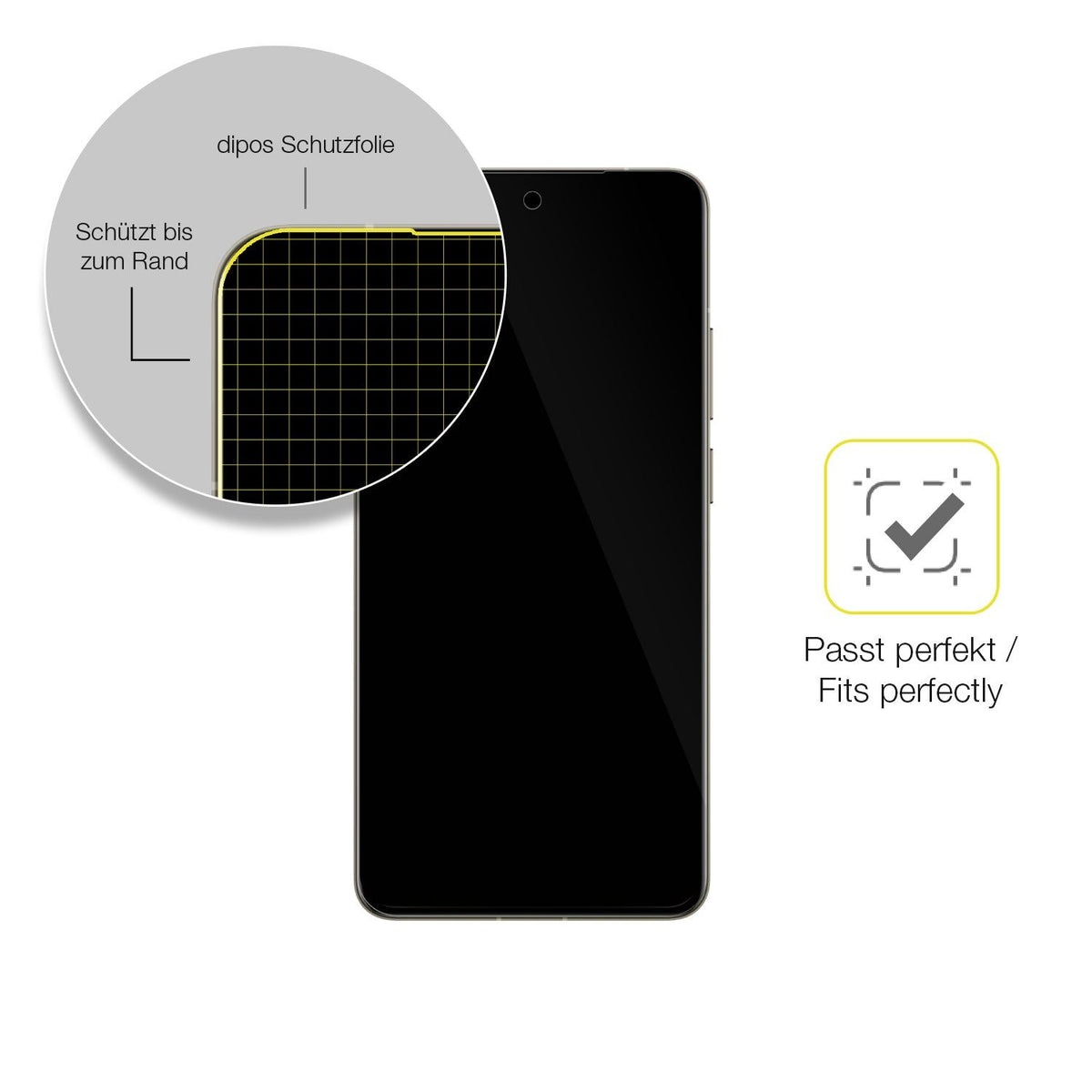 2x 3D Full Cover Schutzfolie für Realme GT 7 Pro