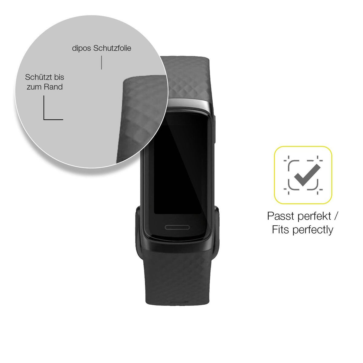 2x 3D Full Cover Schutzfolie für Hama 3910 Smartwatch