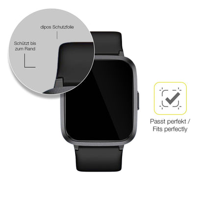 2x 3D Full Cover Schutzfolie für LETSACTIV ID205U Smartwatch