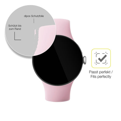 2x 3D Full Cover Schutzfolie für Google Pixel Watch 3 41mm