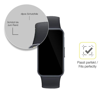 2x 3D Full Cover Schutzfolie für Huawei Band 10