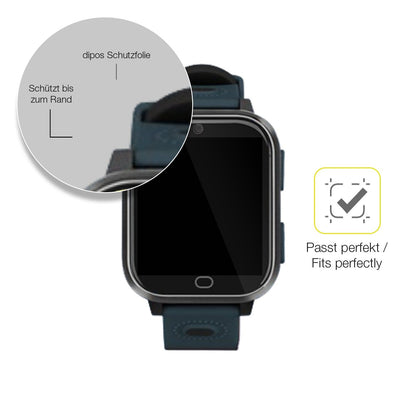 2x 3D Full Cover Schutzfolie für Noctiluxia K18FH Kinder Smartwatch