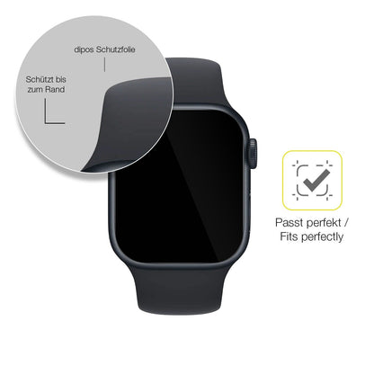 2x 3D Full Cover Schutzfolie für Apple Watch Series 8 45mm