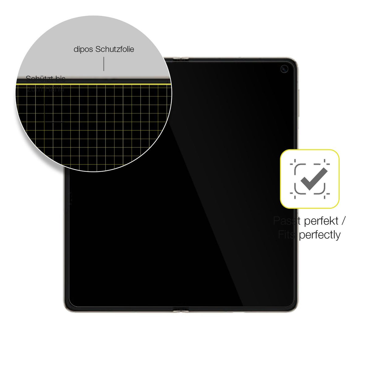 2x 3D Full Cover Schutzfolie für Huawei Mate X6 Innenseite