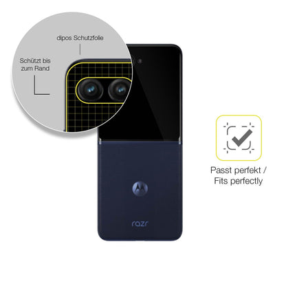 2x 3D Full Cover Schutzfolie für Motorola razr50 Ultra Aussenseite