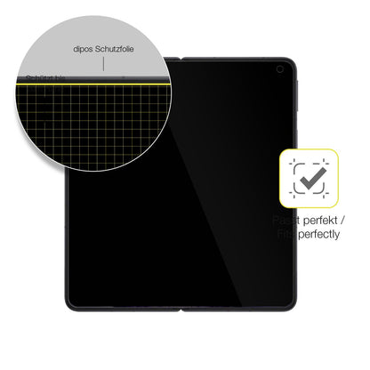 2x 3D Full Cover Schutzfolie für Oppo Find N5 Innenseite