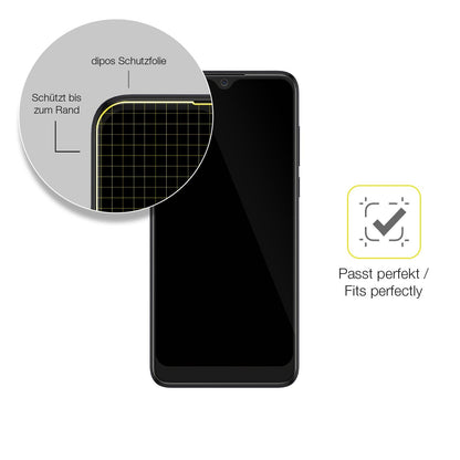 2x 3D Full Cover Schutzfolie für Alcatel 1S 2020