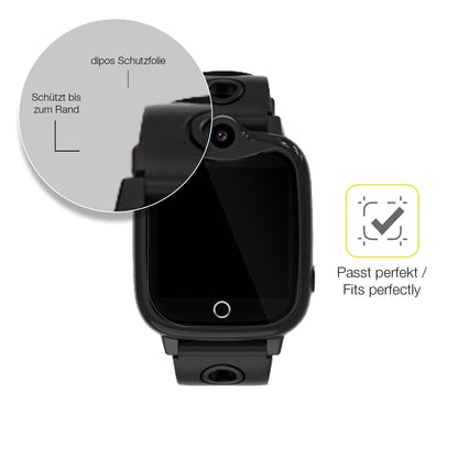2x 3D Full Cover Schutzfolie für jiangshu Smartwatch Kinder 4G