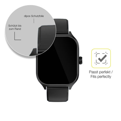2x 3D Full Cover Schutzfolie für smooce Kinder Smartwatch 01