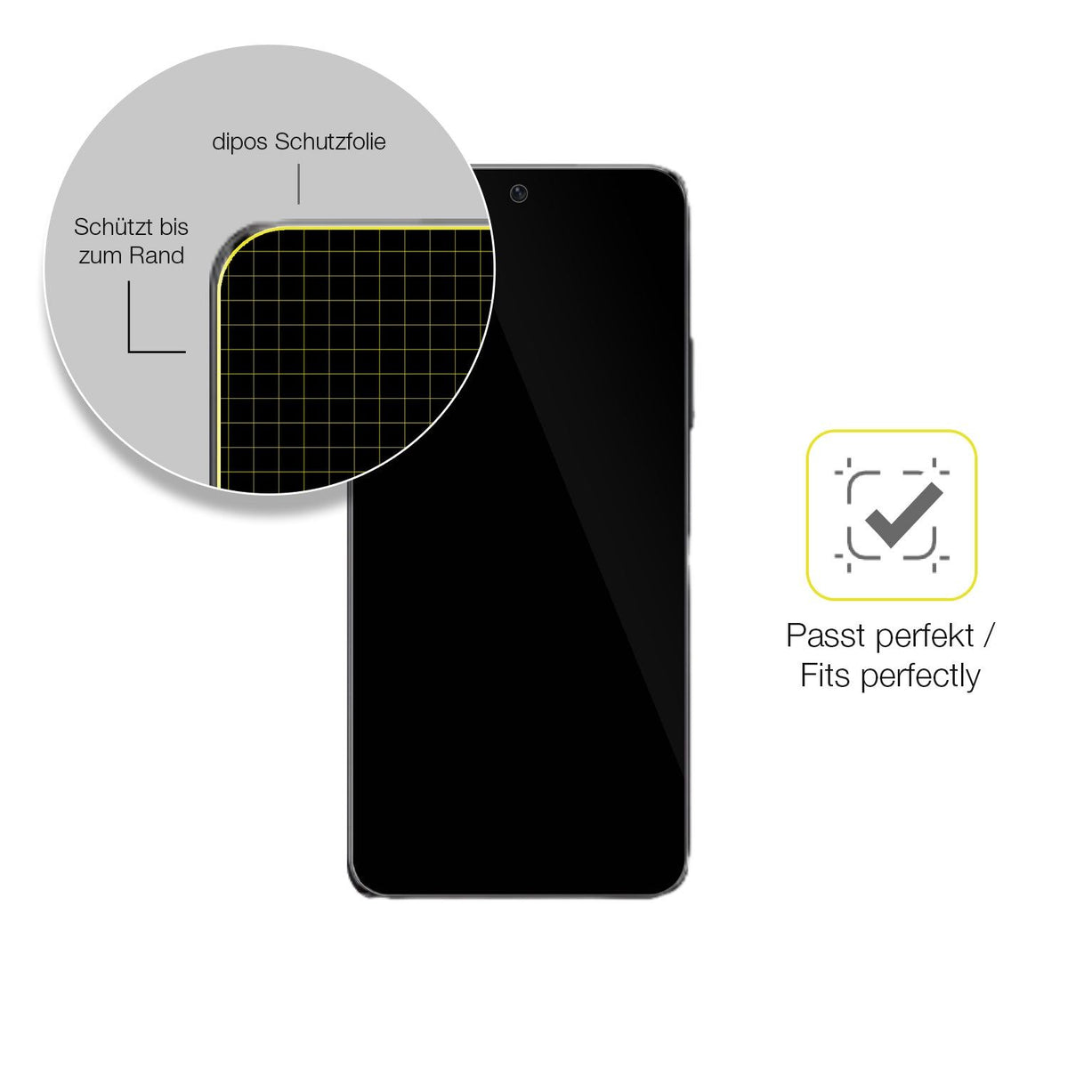 2x 3D Full Cover Schutzfolie für Huawei Hi Nova 12Z