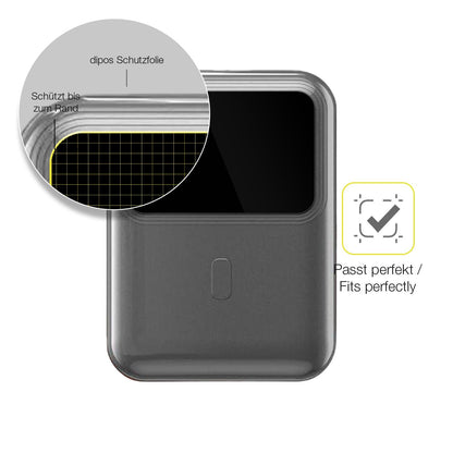 2x 3D Full Cover Schutzfolie für hganus PowerBank H5