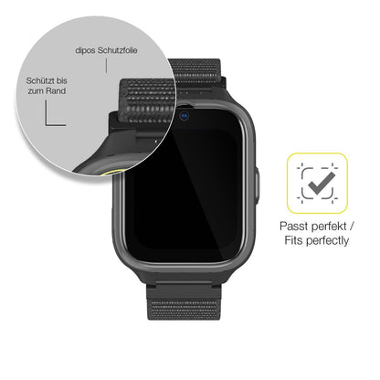 2x 3D Full Cover Schutzfolie für myPhone CareWatch