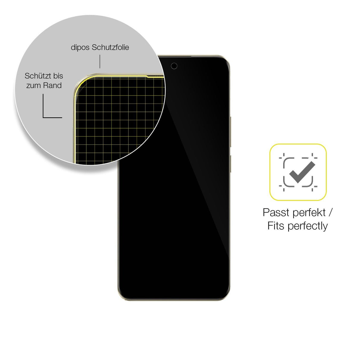 2x 3D Full Cover Schutzfolie für Realme 14 Pro Lite
